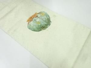 作家物　ひげ紬壺模様名古屋帯